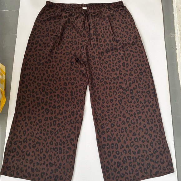 PINK Victoria's Secret Satin Pull-On Trouser Pants Leopard Print Trousers XXL - Picture 12 of 16